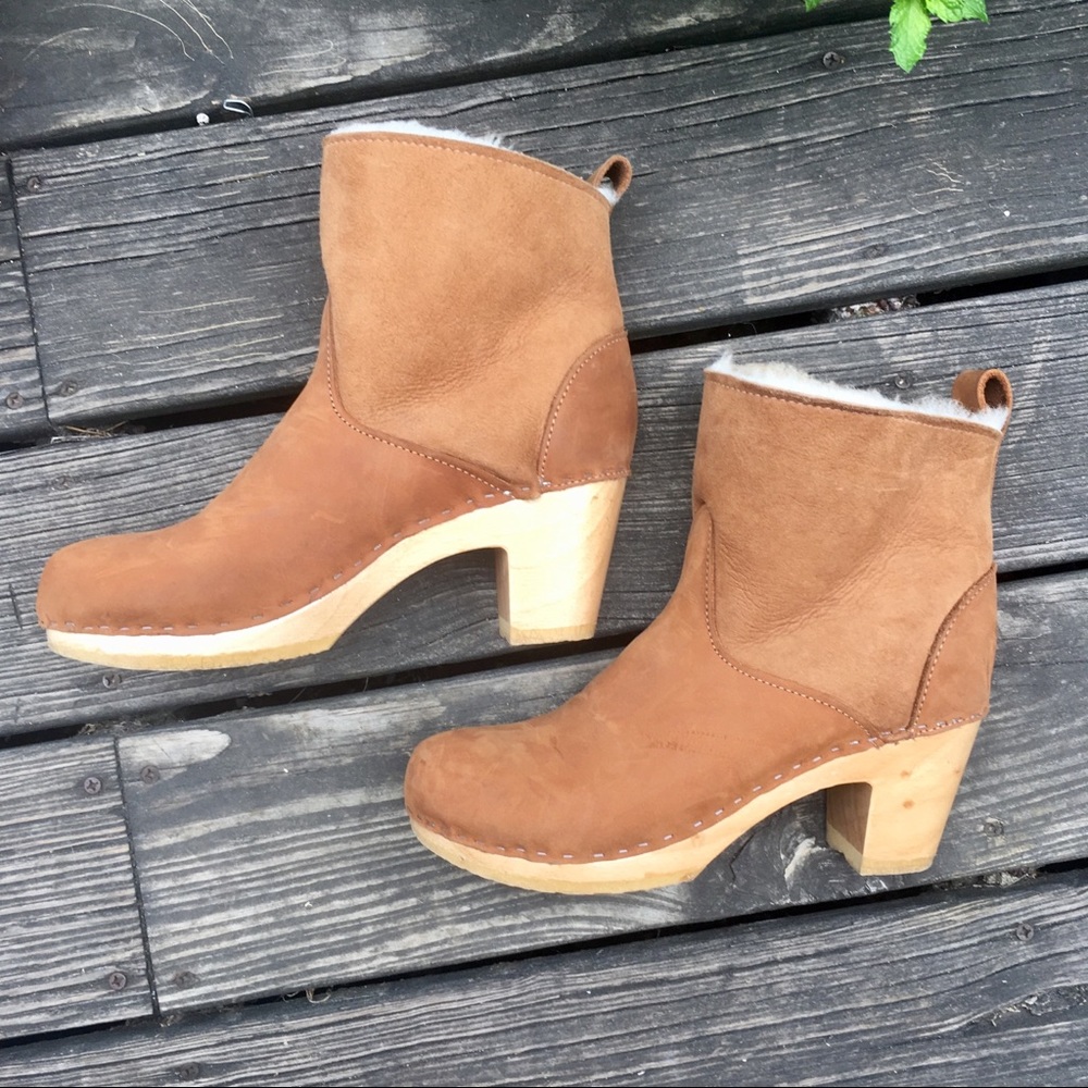 Shearling No. 6 clog boots